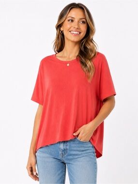 Hayden Los Angeles Coral Open Back Top – Size L – NWT